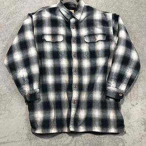 Red Head Fleece Lined Flannel Jacket Men Size 2TG Black & White Plaid Workwear